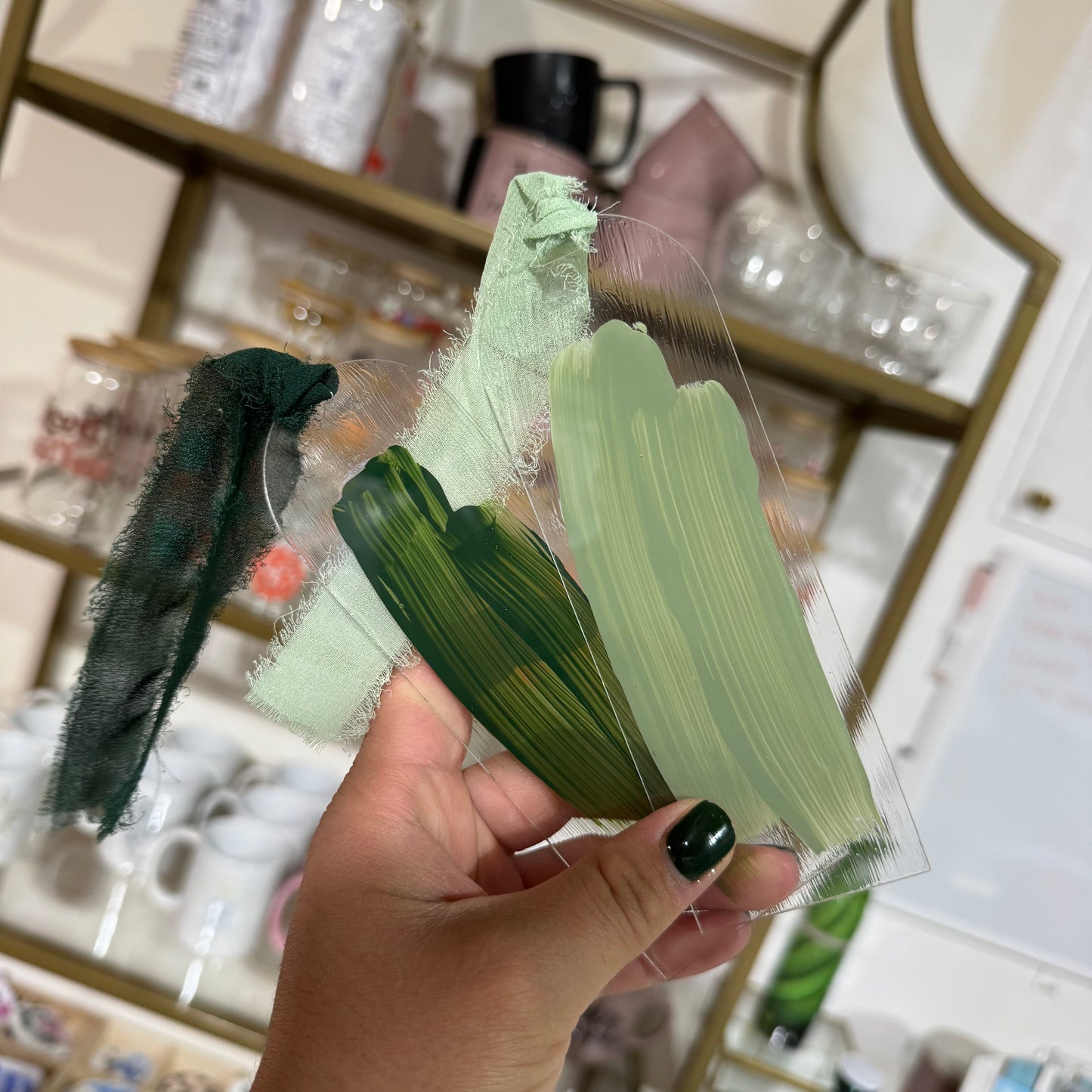 Painted Acrylic Bookmark