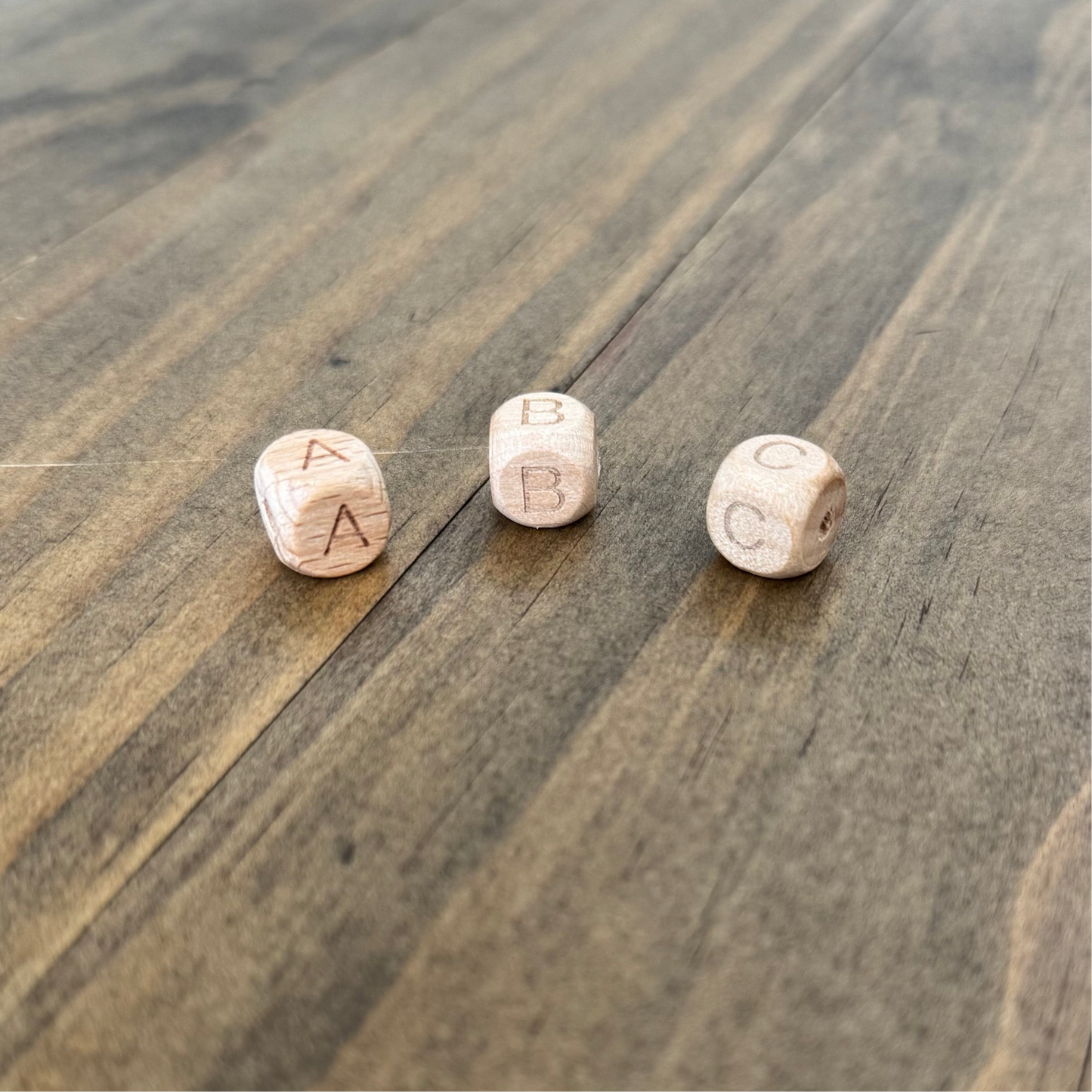 Wooden Letter Beads (Personalization)