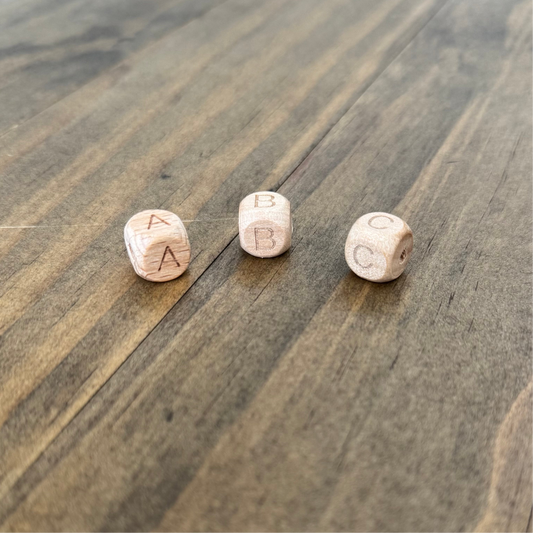 Wooden Letter Beads (Personalization)