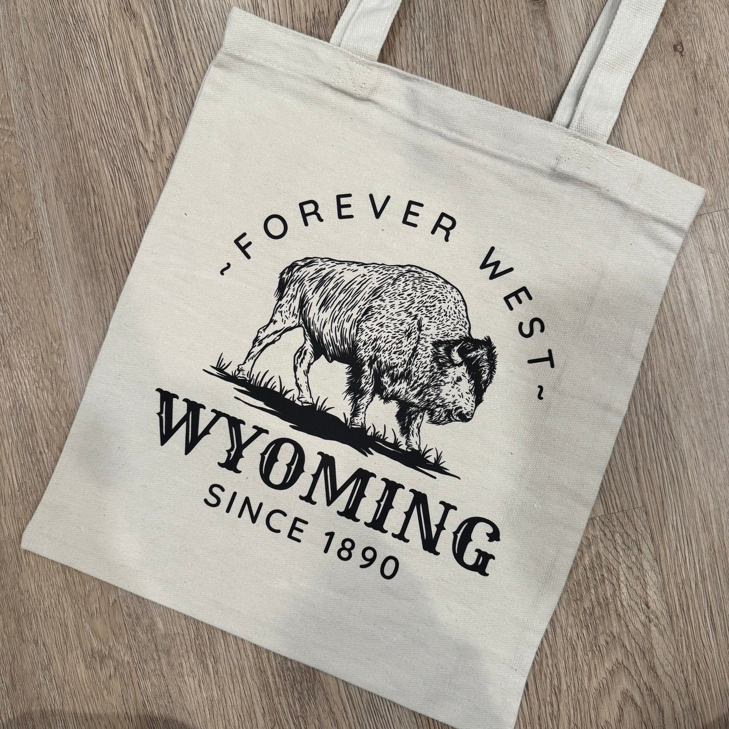 WY Forever West Canvas Tote Bag
