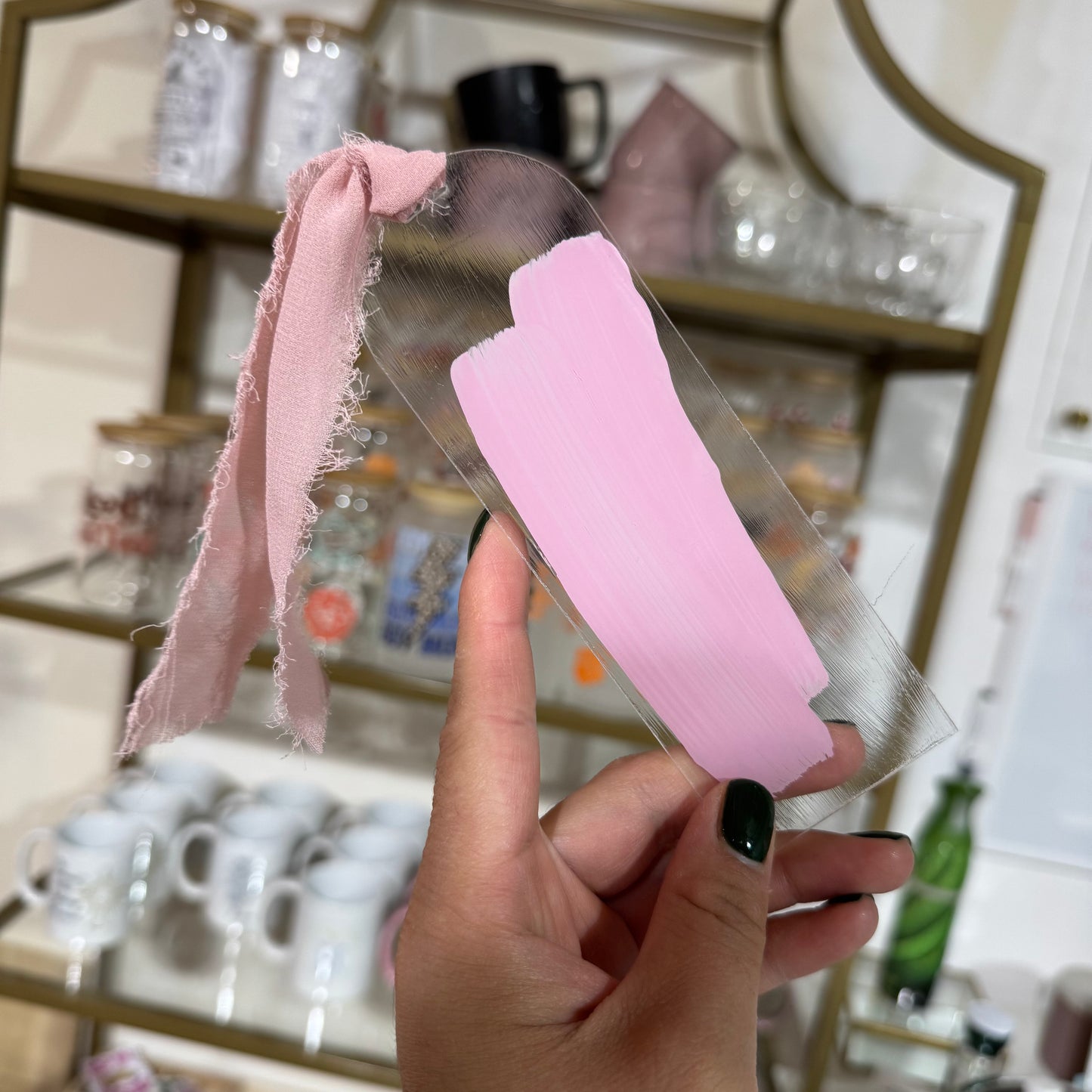 Painted Acrylic Bookmark