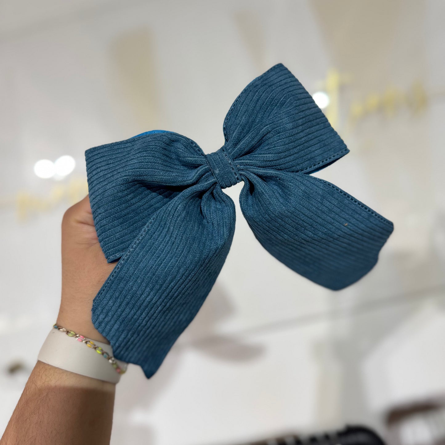 Large Corduroy Hair Bow