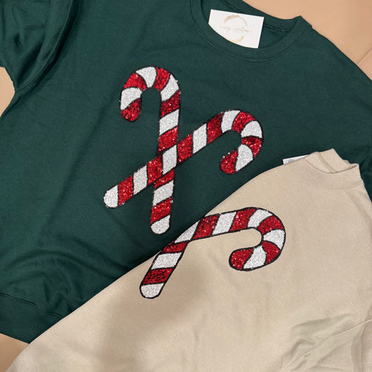 Candy Cane Crewneck