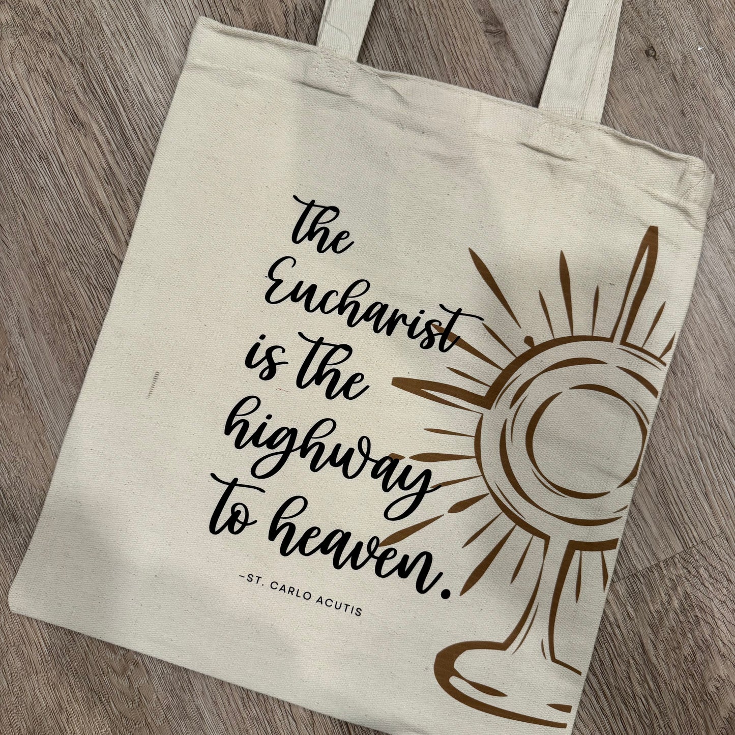 Carlo Acutis Canvas Tote Bag