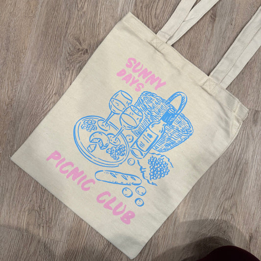 Picnic Canvas Tote Bag