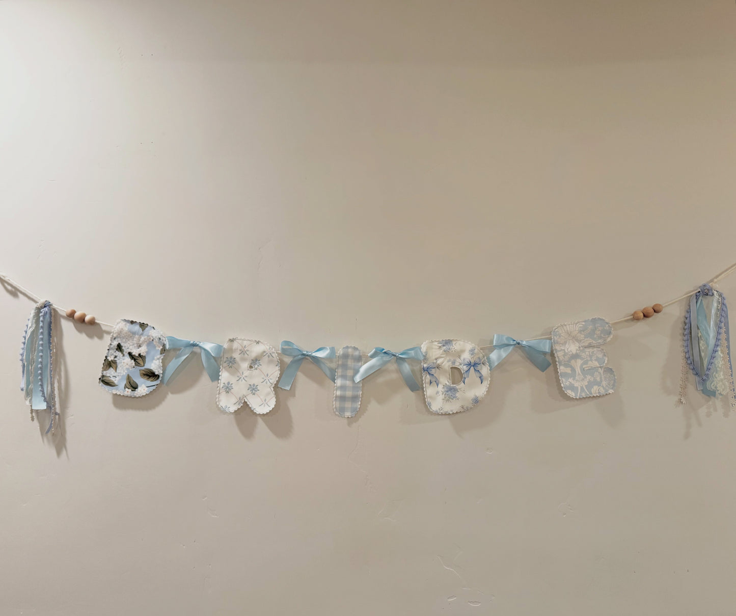 “BRIDE” Fabric Banner