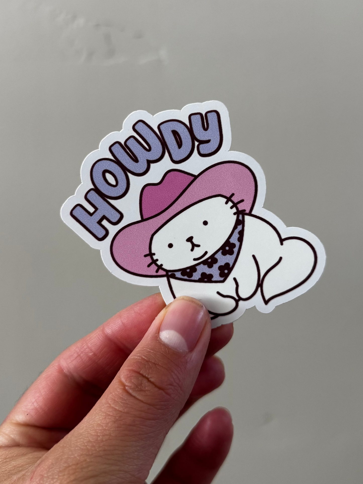 Howdy Sticker