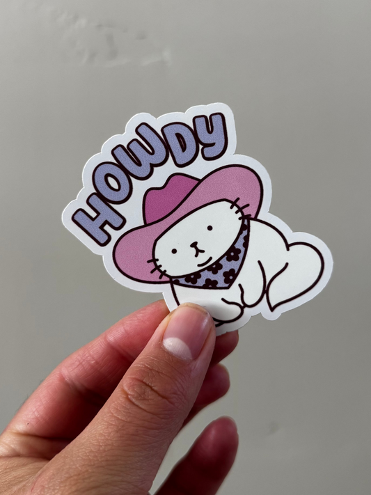 Howdy Sticker