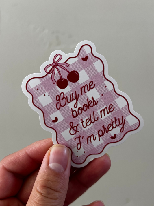 Buy Me Books Sticker