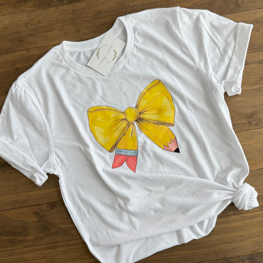 Pencil Bow T-Shirt