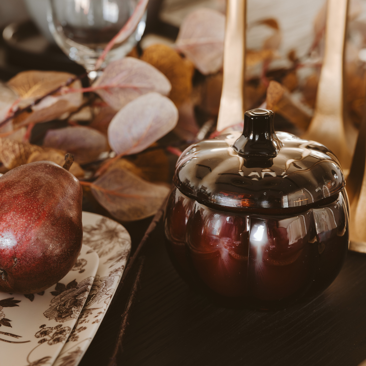 Hello Fall Soy Candle, 20 oz Pumpkin Jar - Fall Decor