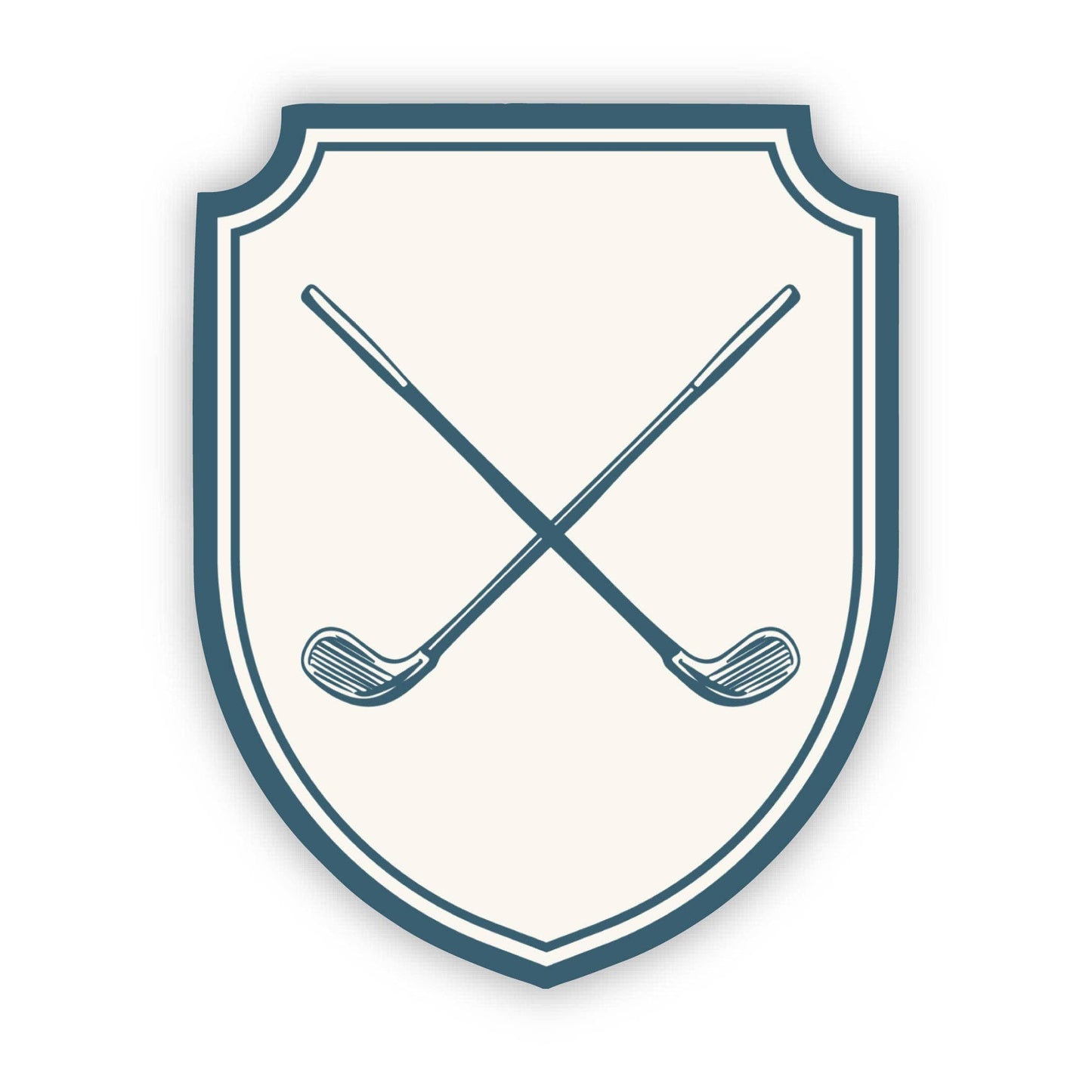 Golf Clubs Crest Sticker