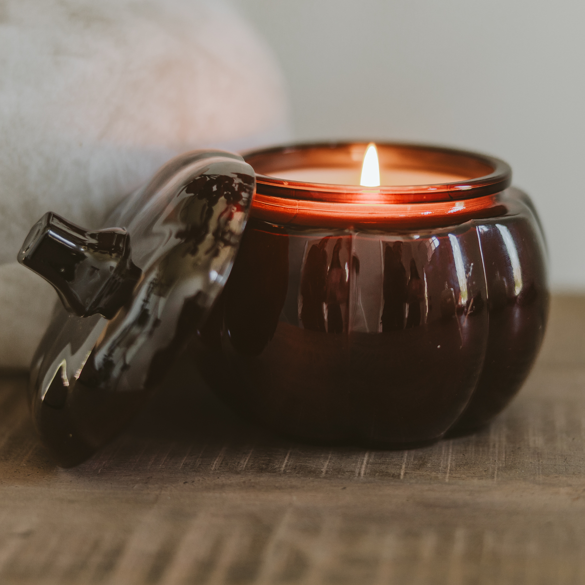Hello Fall Soy Candle, 20 oz Pumpkin Jar - Fall Decor